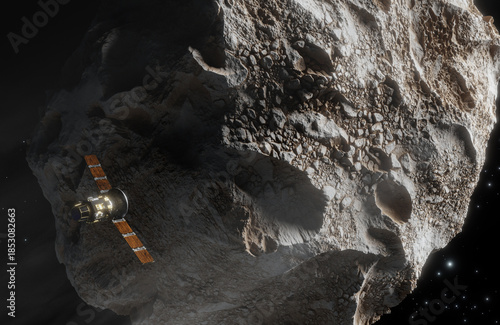 Wallpaper Mural Satellite in Space passing asteroid Torontodigital.ca