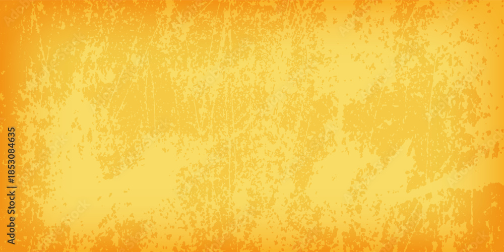 Naklejka premium abstract yellow background with Gradient in empty room studio. orange background