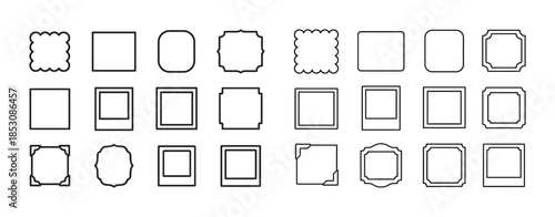 Collection of various decorative frame borders