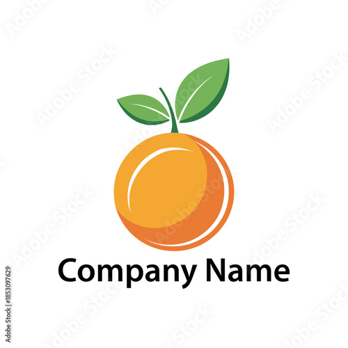 orange silhouette logo vector line art logo design