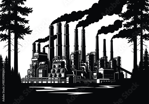 Black silhouette of a large group of business executives seated around a rectangular table for a corporate meeting, symbolizing strategy and teamwork.