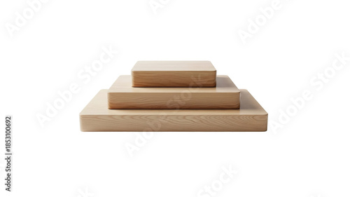 Wooden podium display stack presentation