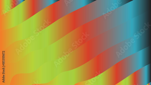 Abstract Gradient Waves Background With Diagonal Stripes, Vector illustration.