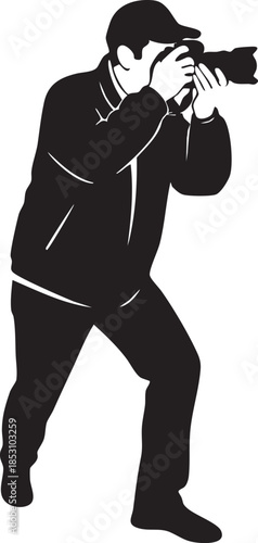 Photographer taking picture