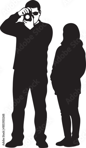 Person taking photo of another person