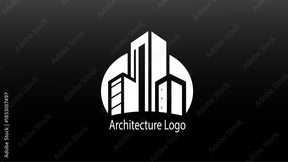 Naklejka premium Architecture Logo House Home builder construction logo editable 