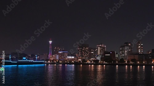 横浜マリンタワー周辺の夜景