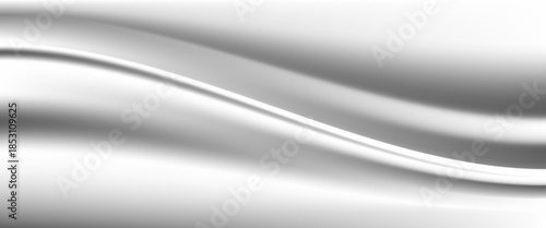 Silver foil background with a metallic mirror texture. Chrome gradient surface with a slight sheen. Gray aluminum sheet with reflections. Abstract cool background of platinum and titanium.