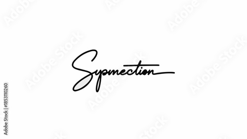 Elegant handwritten word symbolizing connection and unity