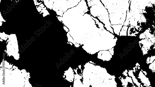 black and white cracked surface texture