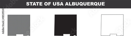 USA City State Map Design