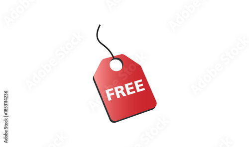 Free tag label design vector