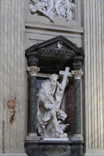 Statue of St. Philip the Apostle at the Saint John Lateran Basilica in Rome, Italy