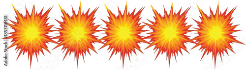 Vibrant orange and yellow abstract explosive burst pattern