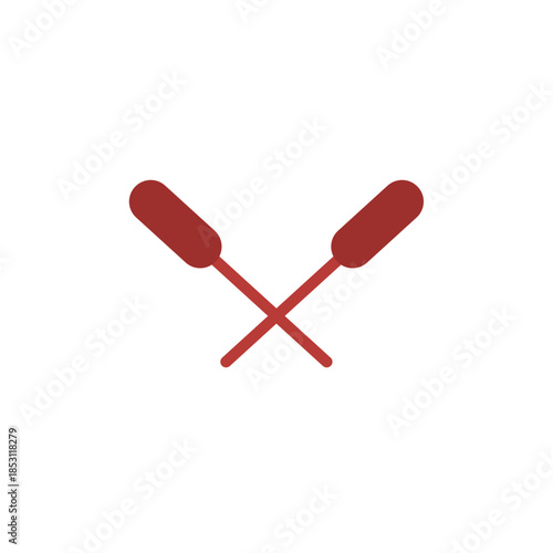 A crossed drum sticks icon representing traditional drumming, rhythm, music performance, and cultural celebrations. Suitable for festival designs, cultural events, music illustrations, UI icons