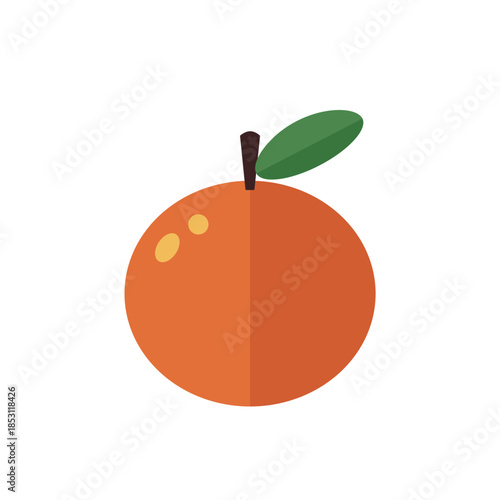 Mandarin orange icon symbolizing prosperity, wealth, and good luck during Chinese New Year celebrations.
