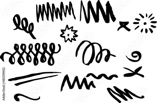 A dynamic collection of black and white outline icons illustrating a wide range of active pursuits and athletic leisure, perfect for modern sports graphic design projects and visual communication