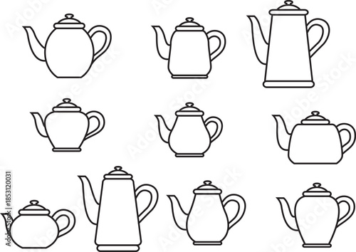 A dynamic collection of black and white outline icons illustrating a wide range of active pursuits and athletic leisure, perfect for modern sports graphic design projects and visual communication