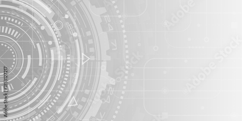 Electronic interface of the future . Hud Futuristic .Fantastic circle . Vector illustration .