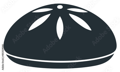 Steamed Dumpling Icon Minimalist Food Symbol