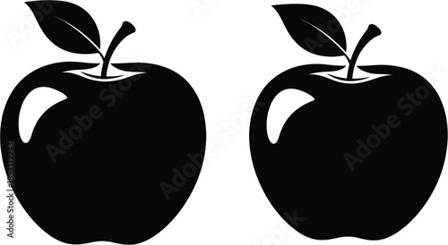 Colorful Apple Fruit Vector Set Collection with Pink Yellow Green and Red Fruits Isolated on White Background for Organic Food Graphic Design