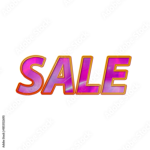 Glossy Sale Text Effect Illustration