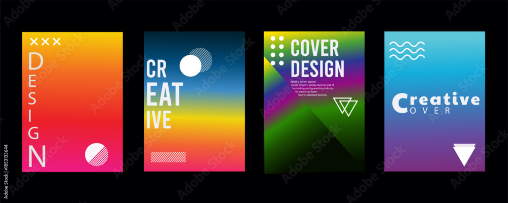 Fototapeta premium Colorful Abstract Design Templates for Creative Projects