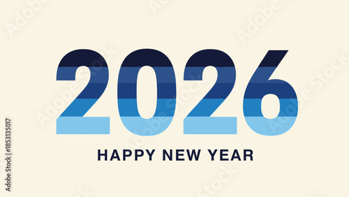 Celebrating the New Year 2026 with Joy and Festivity in a Modern Graphic Design