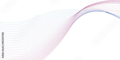 Abstract blue wave background vector illustration featuring flowing lines and a digital motion curve pattern for a professional business wallpaper backdrop