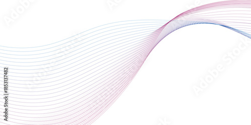 Abstract wave background vector featuring blue flowing lines and a futuristic motion curve pattern for a digital business wallpaper design