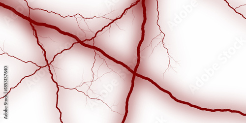 A striking image of red lightning against a dark background, showcasing natural energy. Red lightning illuminates dark sky nature electrifying power and intense energy