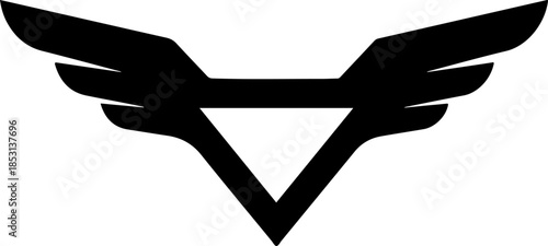 Dark Knight Superhero Bat Silhouette Action Pose Design