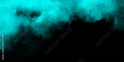 Armageddon apocalypse spooky Halloween inferno hell evil concept. Black, blue abstract background with copy space for design. Black, blue abstract background. Toned fiery blue sky. 
