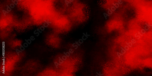 Abstract black and red fantasy watercolor background abstract fire flame grunge texture background. Modern abstract red texture, Red Smoke Like Cloud Wave Effect on Black, 