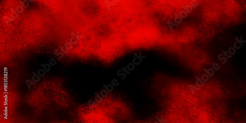 Abstract black and red fantasy watercolor background abstract fire flame grunge texture background. Modern abstract red texture, Red Smoke Like Cloud Wave Effect on Black, 