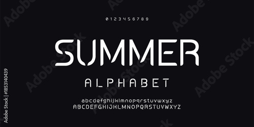 Abstract scifi modern alphabet fonts. Science fiction typography sport, technology, fashion, digital, future creative logo font. vector illustration.