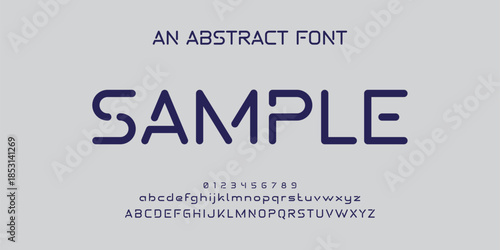 Abstract scifi modern alphabet fonts. Science fiction typography sport, technology, fashion, digital, future creative logo font. vector illustration.