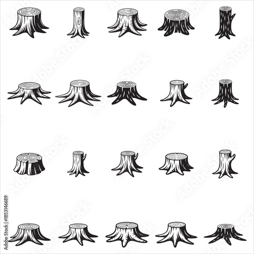 Tree Stumps Clip Art