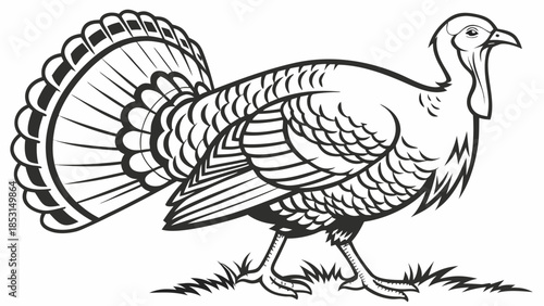 Vector illustration a person holding an umbrella on a rainy day in black silhouette