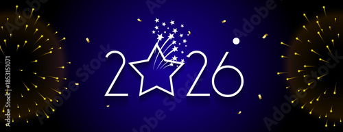 happy new year 2026 holiday banner 