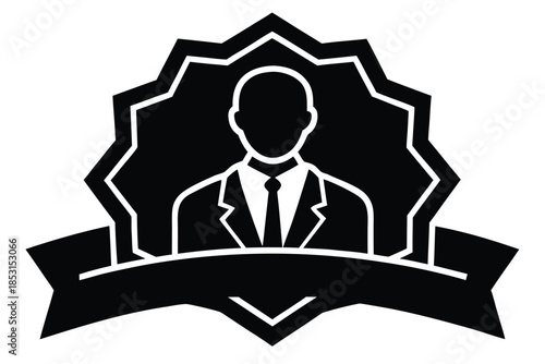 skill endorsement vector icon silhouette