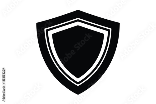expert shield vector icon silhouette