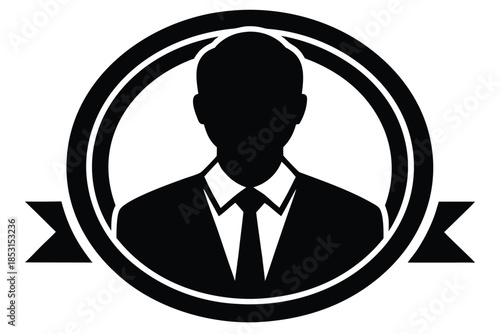 expert profile vector icon silhouette