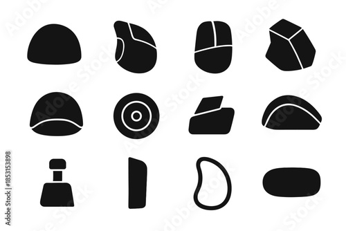 Palm vector tile ridge arc office mouse icon button shell rail dome