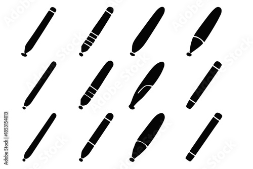 Vector clean strip soft subtle disc minimal simple stylus icons icon narrow