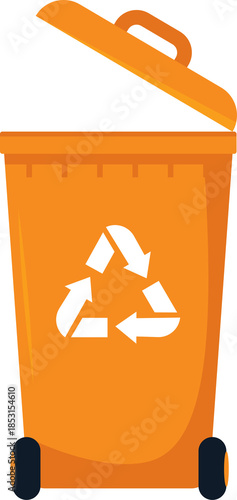 Recyling bins environmental protection and waste separation  sustainable