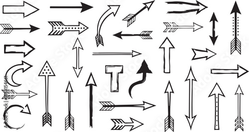 Arrows and directions vector illustration