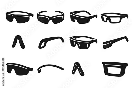 Guard icon outer bar smooth workshop wrap vector side eyewear cushioned icons