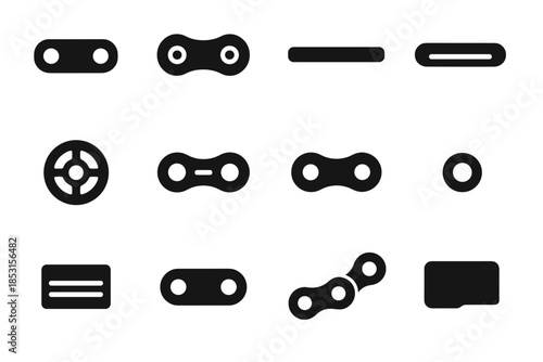 Bike body small strip disc axle roller vector drivetrain ring icon icons