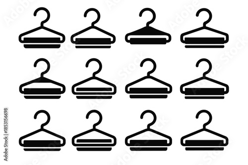 Vector ridge rod icon clamp support structured plate stabilizer strip hanger trouser